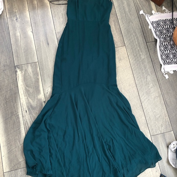 Lulus Wedding Guest Dress, Size XS, Forest Green - Picture 4 of 8